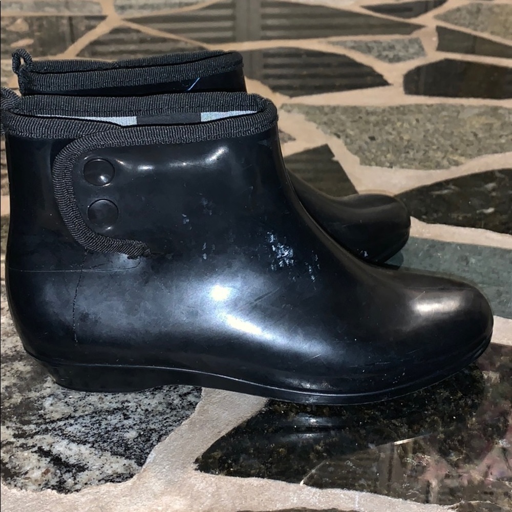 Capelli New York Black Slip-On Ankle Rain Boot - Picture 5 of 8